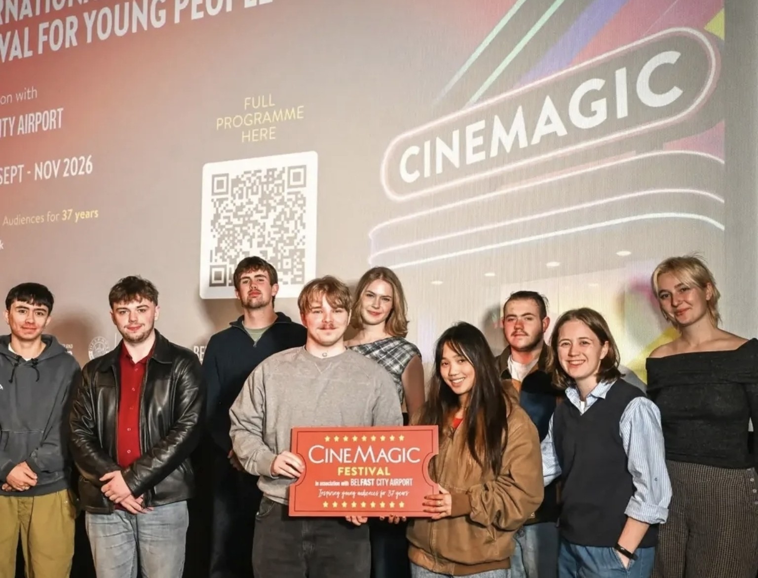 Filmmakers gathered at the Cinemagic Belfast festival