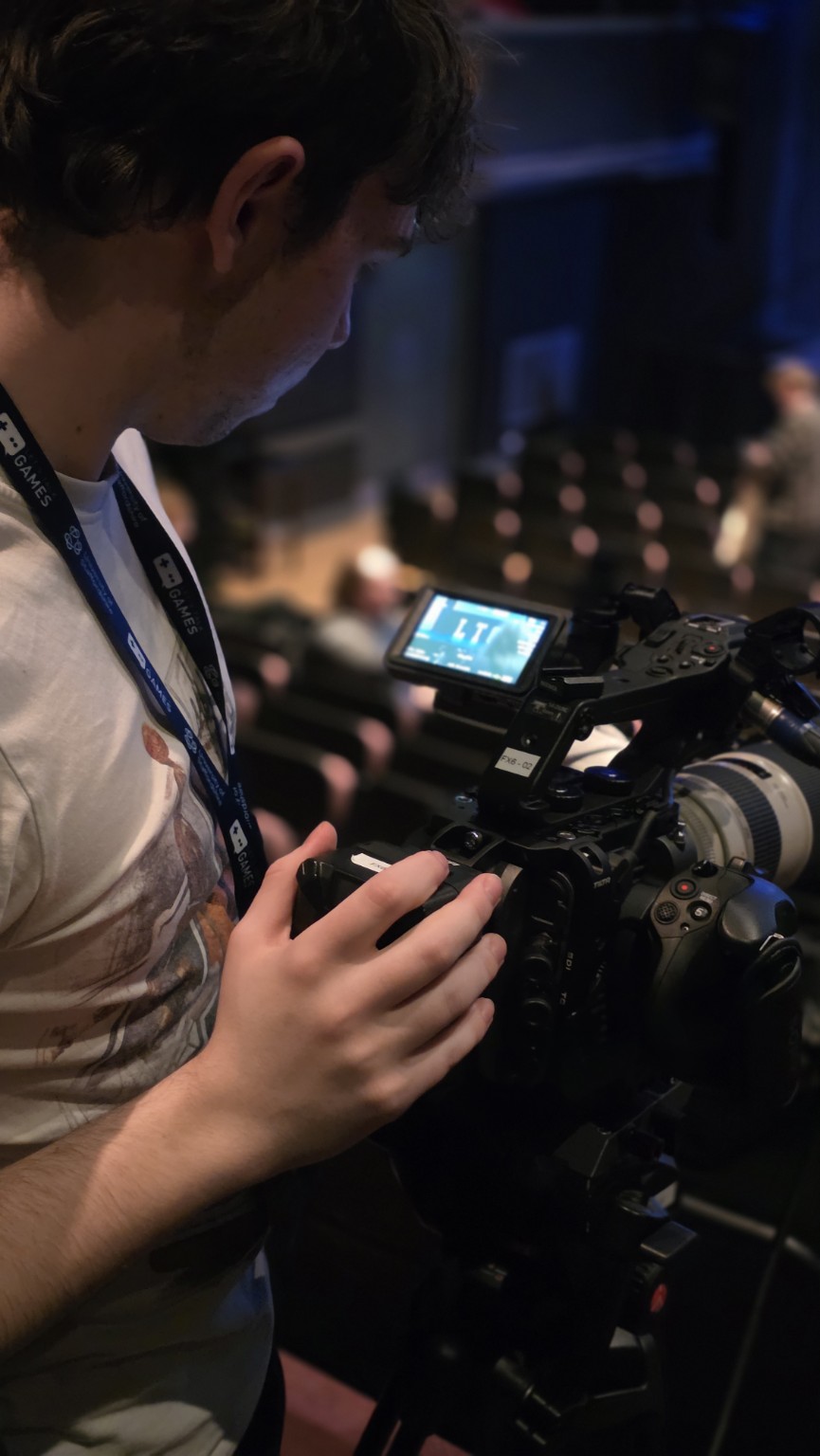 Camera setup at the conference