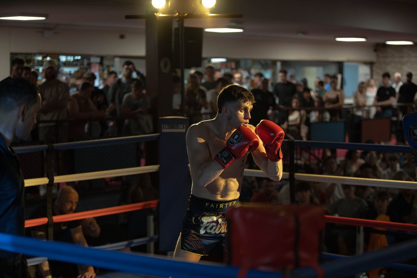 Two fighters in the ring