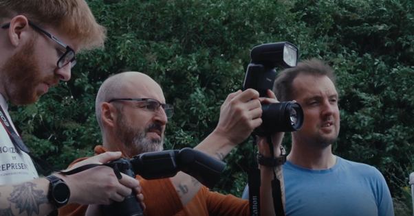 Outdoor camera and flash training