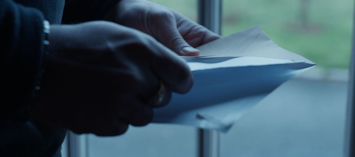 Letter and paperwork in Mrs and Mr