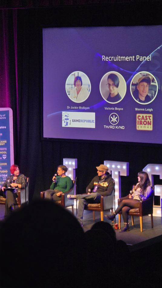 Recruitment panel at the Let's Talk Games Conference