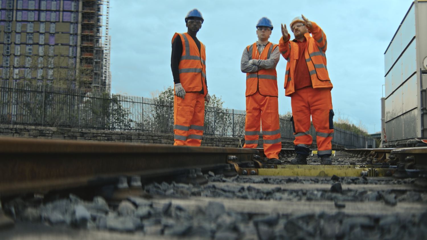 Railway engineering training on track