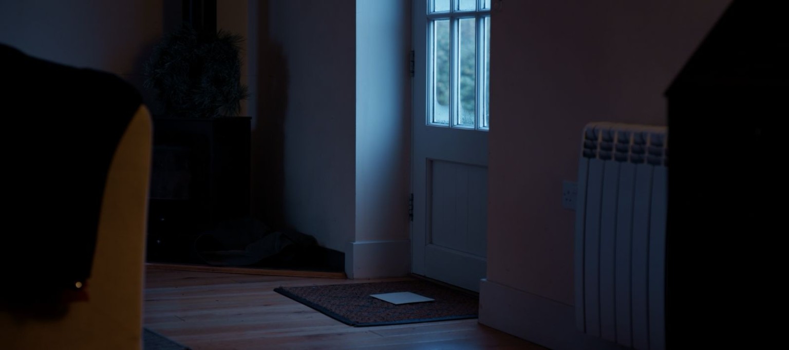Doorway and letter in Mrs and Mr